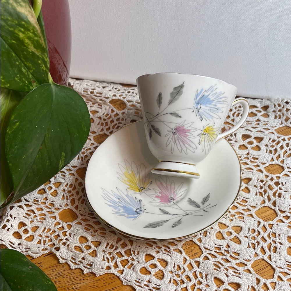 Old Royal - Charming Floral Mug and Saucer Set